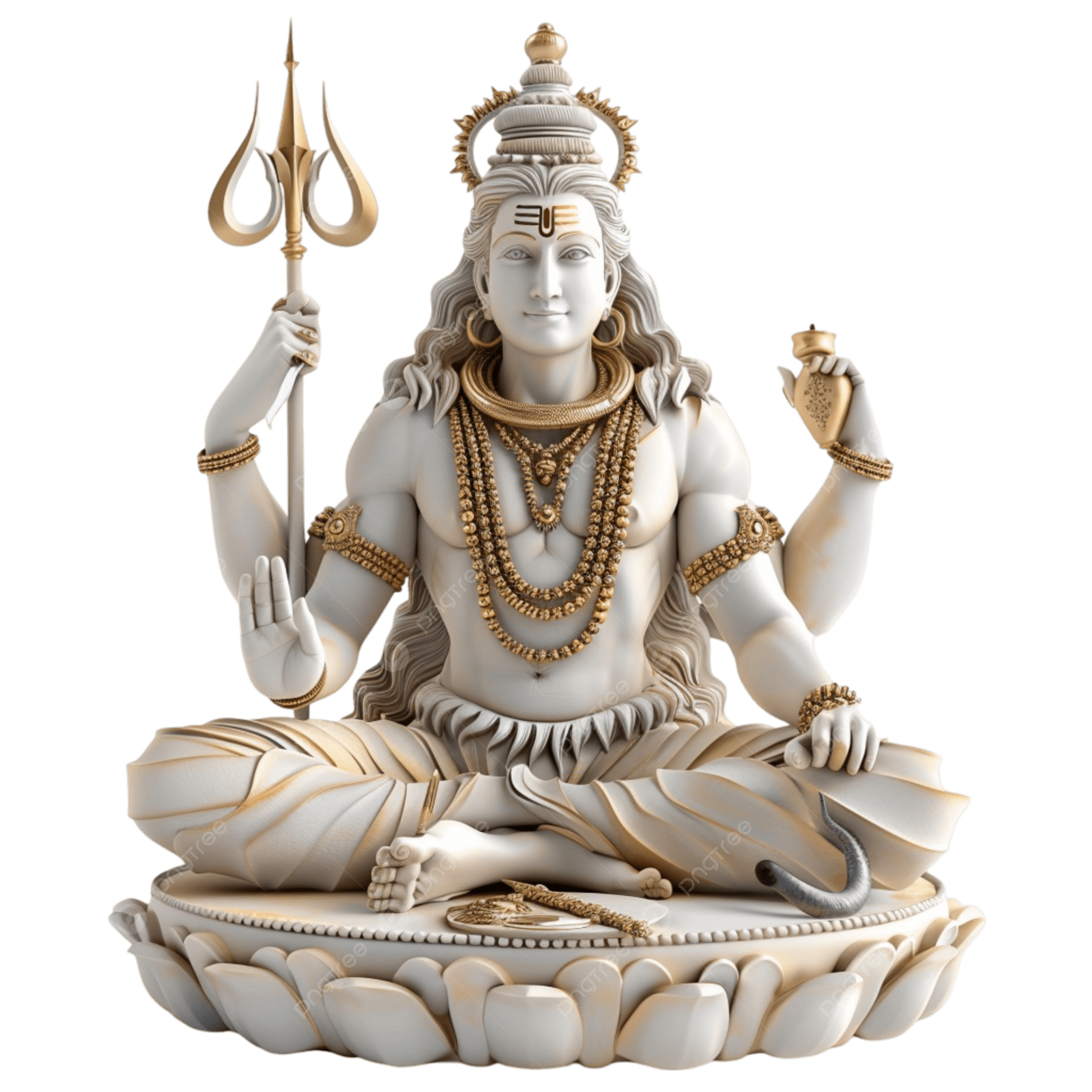 StatueArts artisan finishing a marble idol
